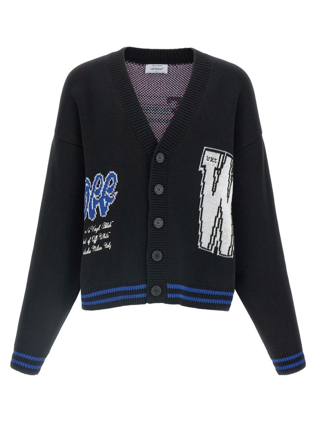 Off-White Black V-Neck Cardigan-picture-33