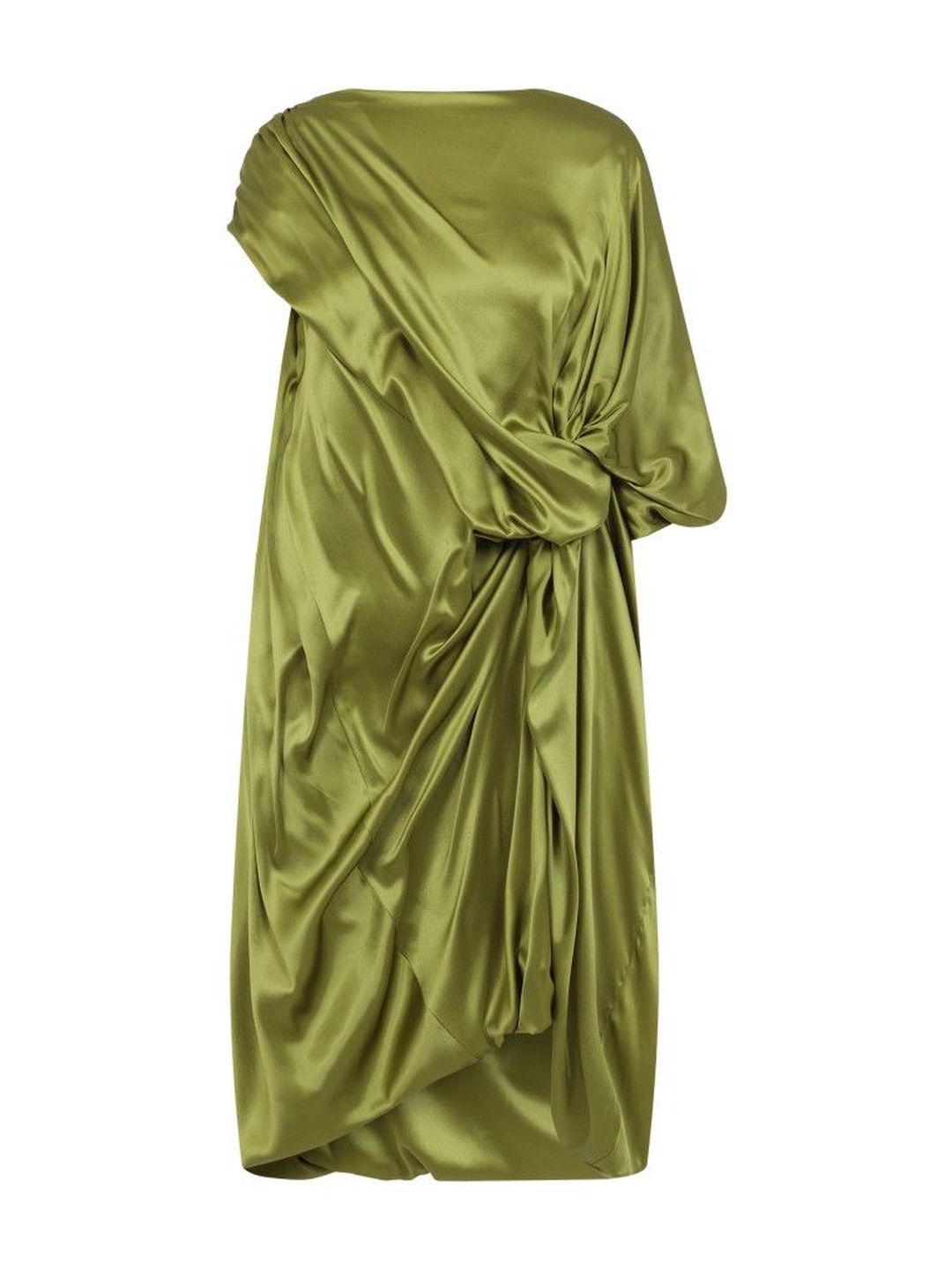 Dries Van Noten Olive Dalant Asymmetric Hem Dress-picture-55