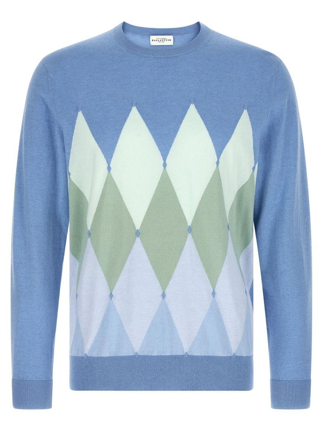 ballantyne Light Blue Argyle Sweater-picture-22