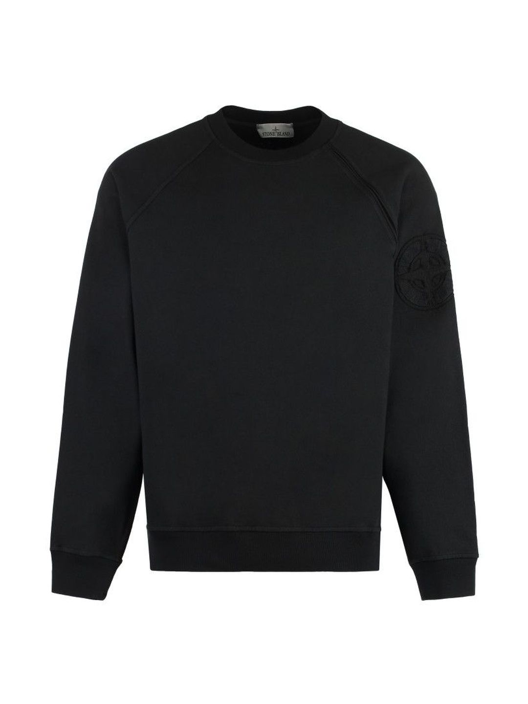stone island Black Crew Neck Logo Sweatshirt-picture-29