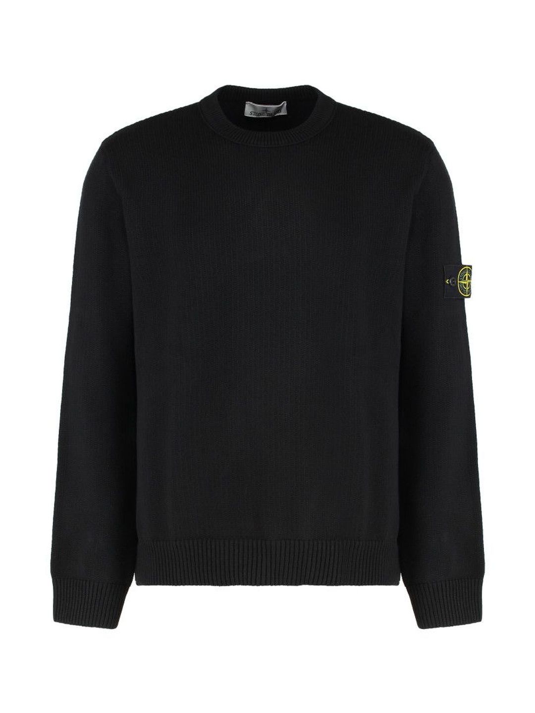 stone island Black Crew Neck Logo Patch Sweater-picture-40