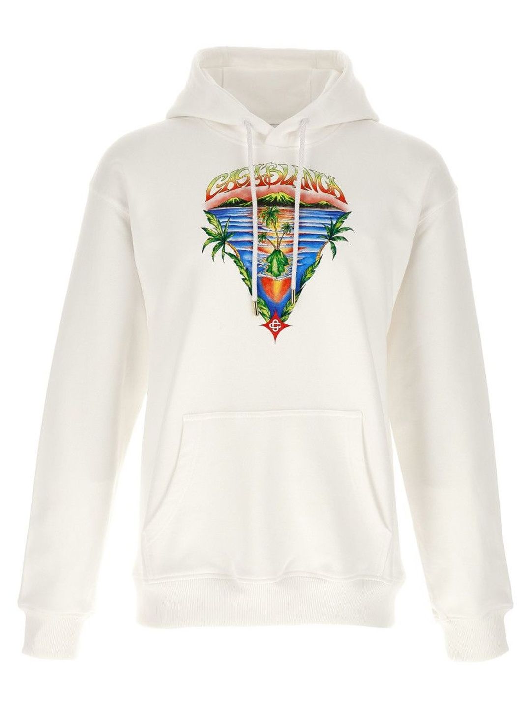 casablanca White Innocence Triangle Hoodie-picture-40