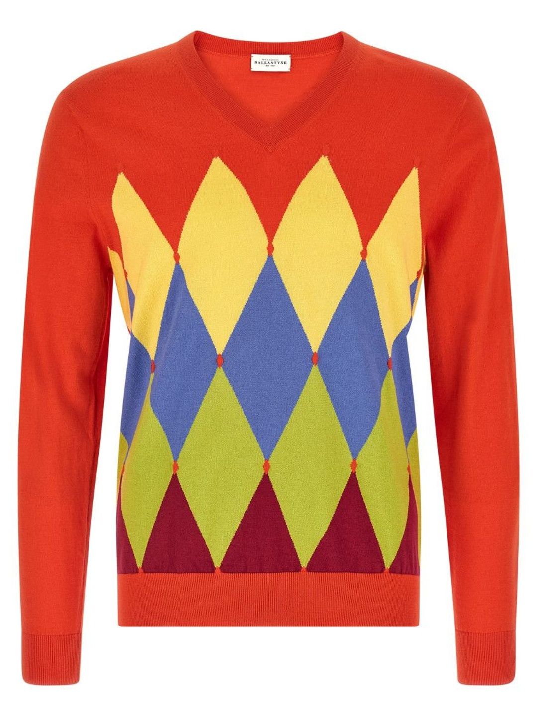 ballantyne Red Argyle Sweater-picture-43