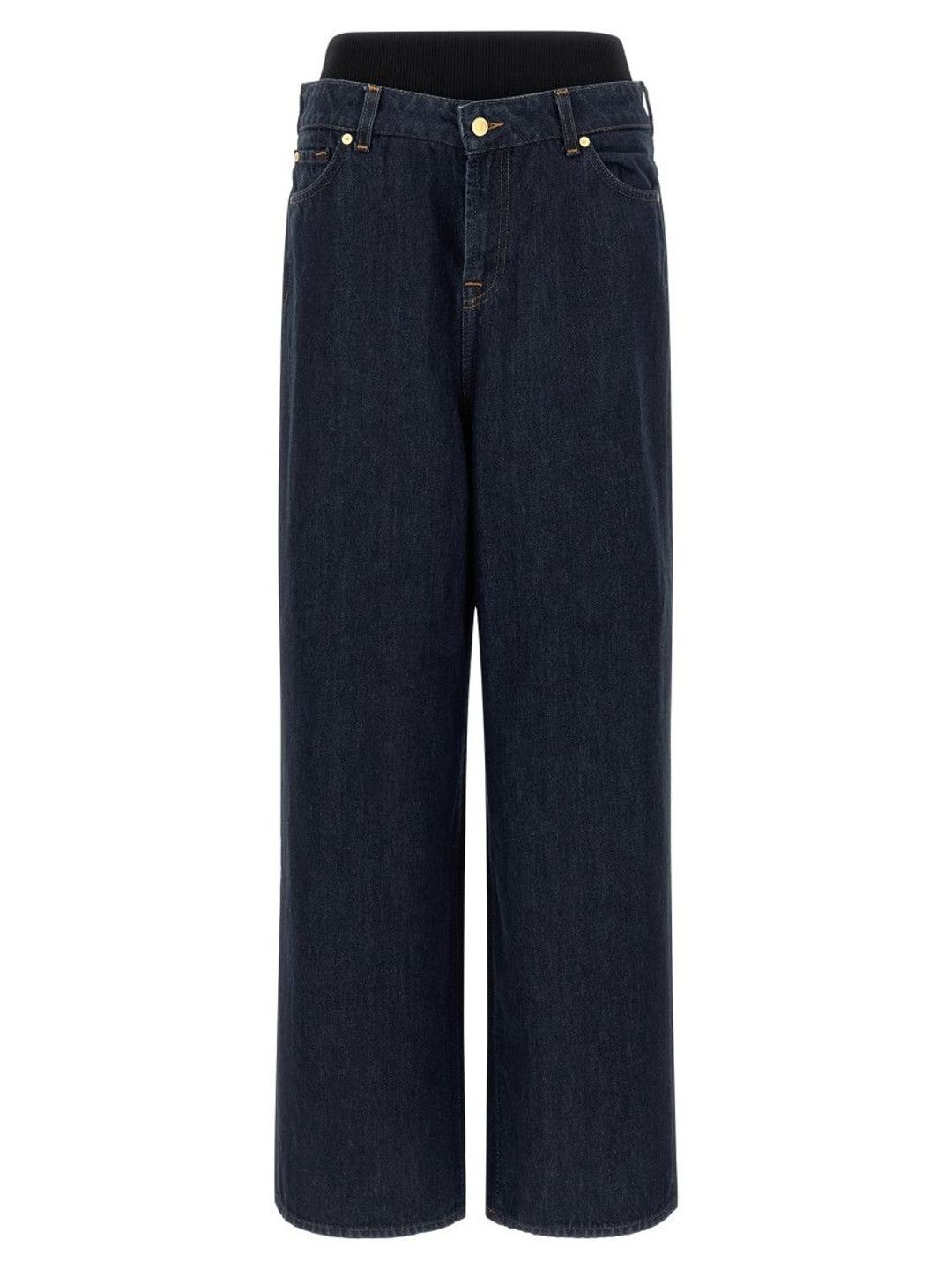 7 for all mankind Blue Banded Slouchy Wide jeans-picture-52