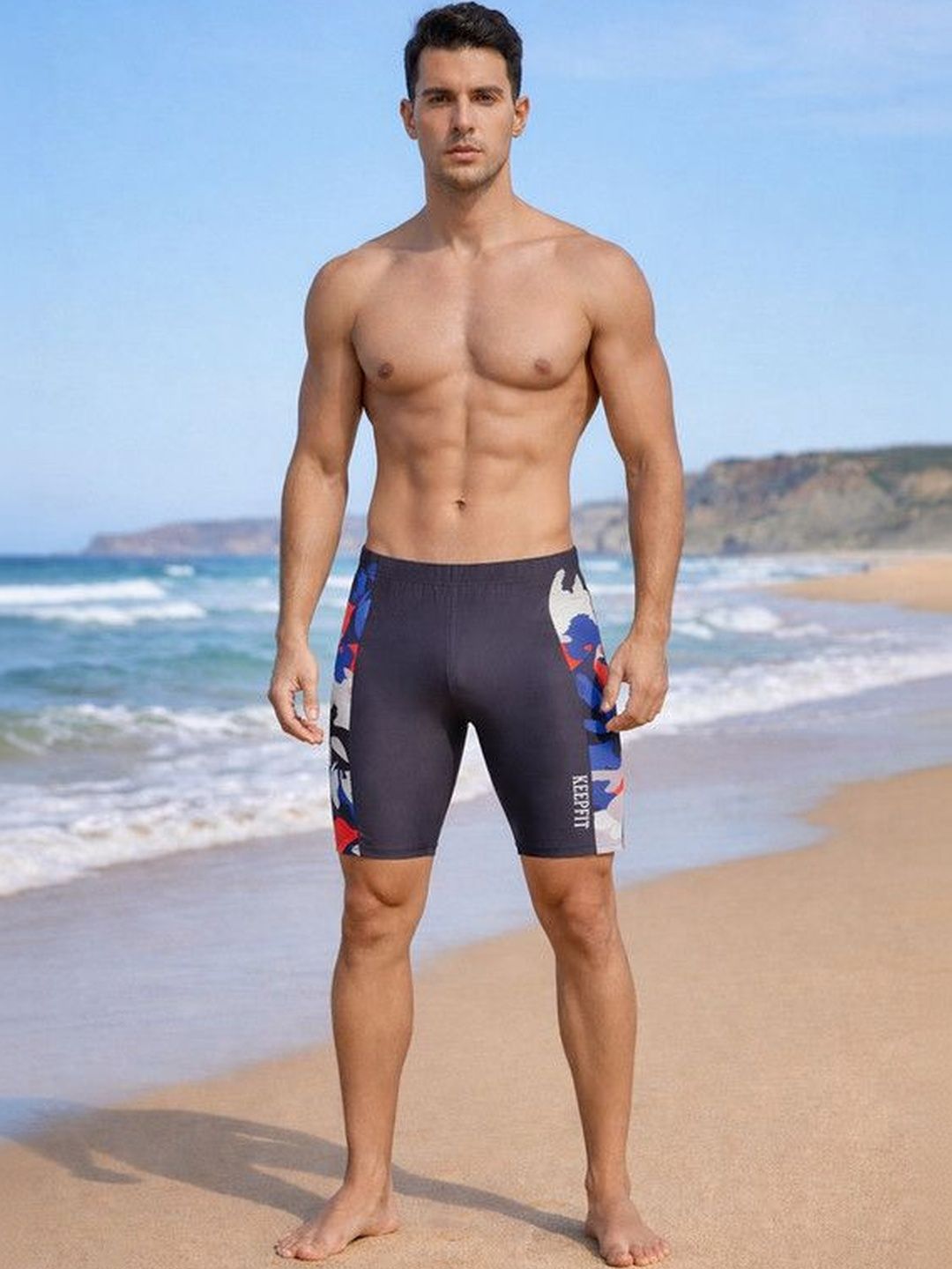 Keepfit Men Colourblocked Swim Shorts Swim Bottoms-picture-42