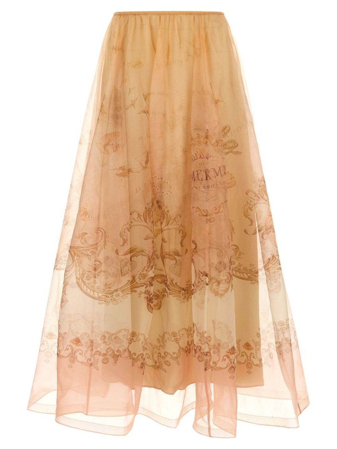 Zimmermann Beige Hypnotic Organza Maxi Skirt-picture-37