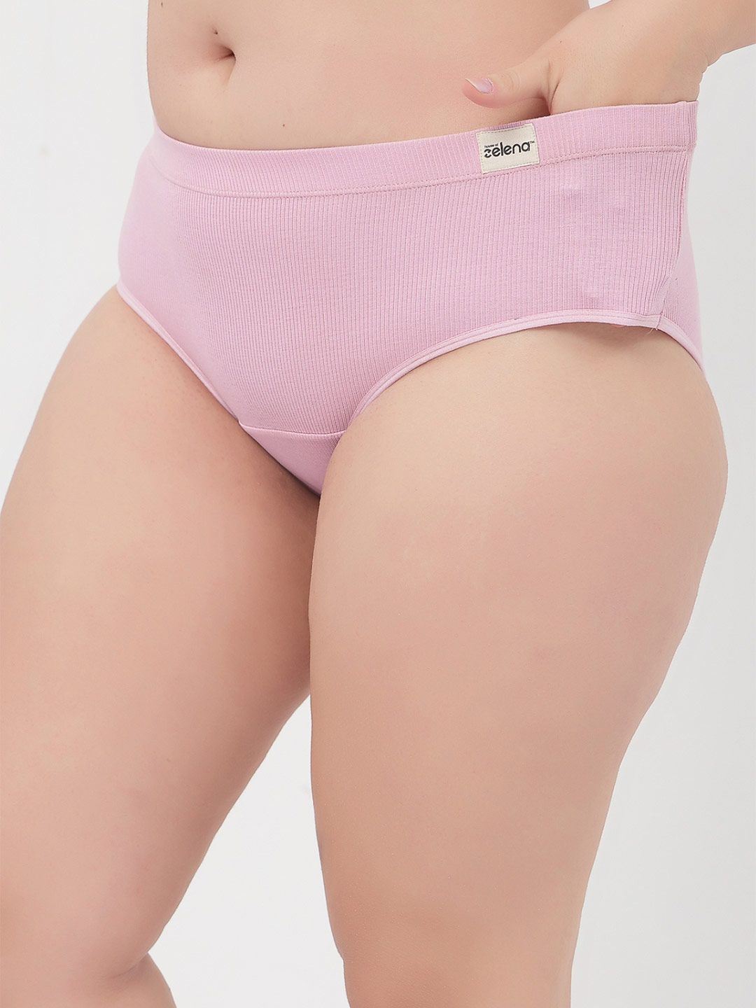 House Of Zelena Cotton Fine Rib Mid Rise Hipster-picture-31