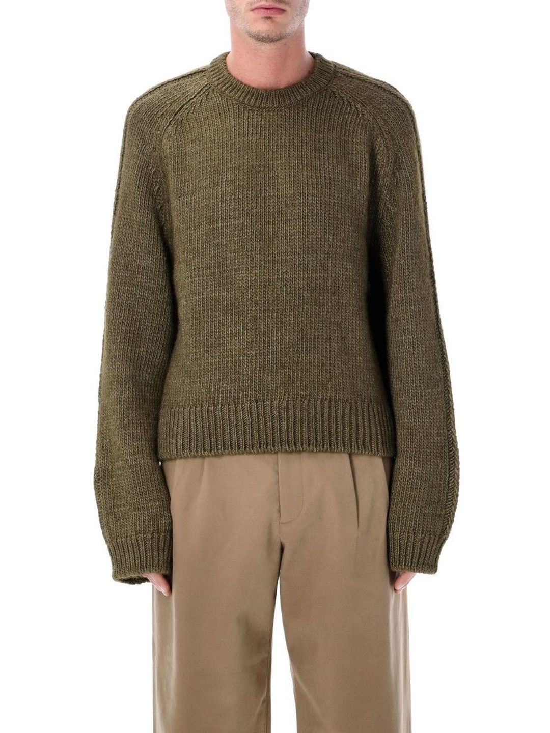 our legacy Olive Round Neck Sweater-picture-19