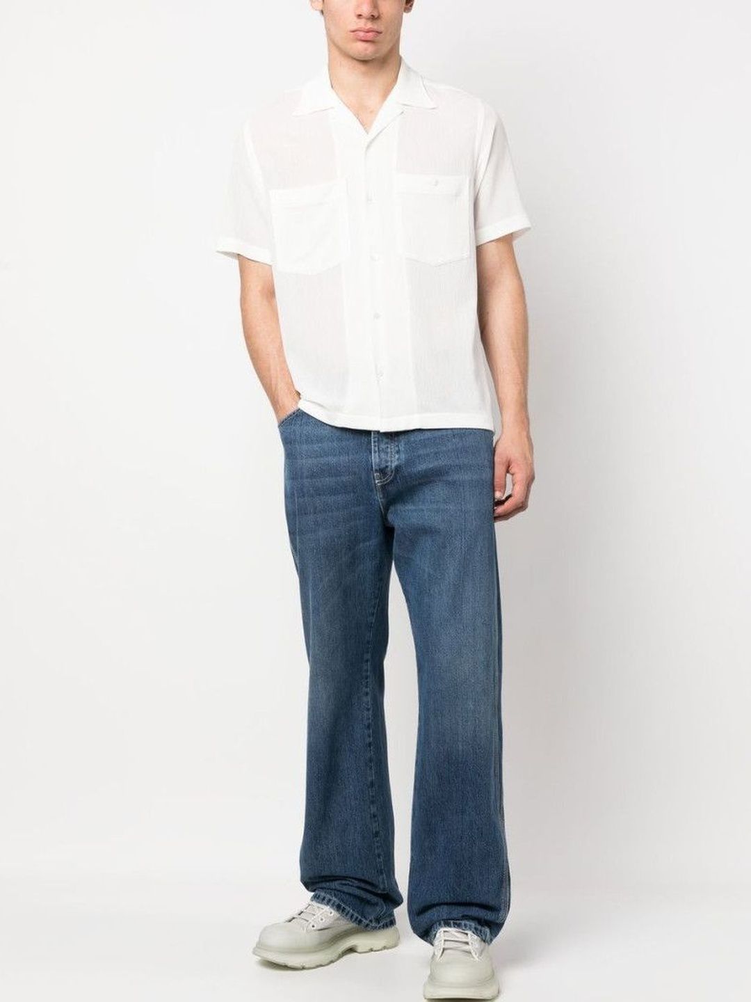 alexander mcqueen Blue Blue Workwear Denim Jeans-picture-48