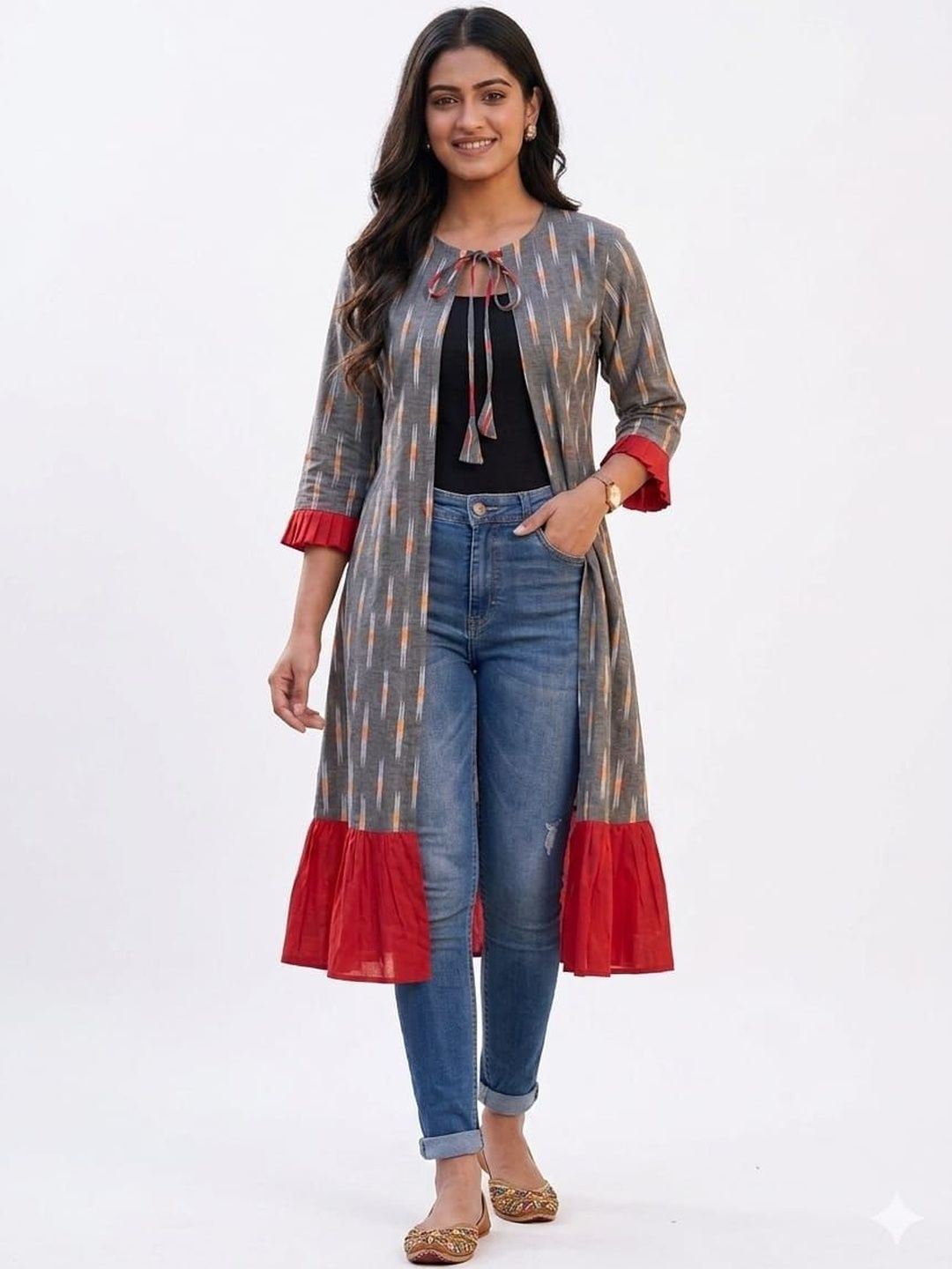 Crazy Needle Women Longline Shrug-picture-11