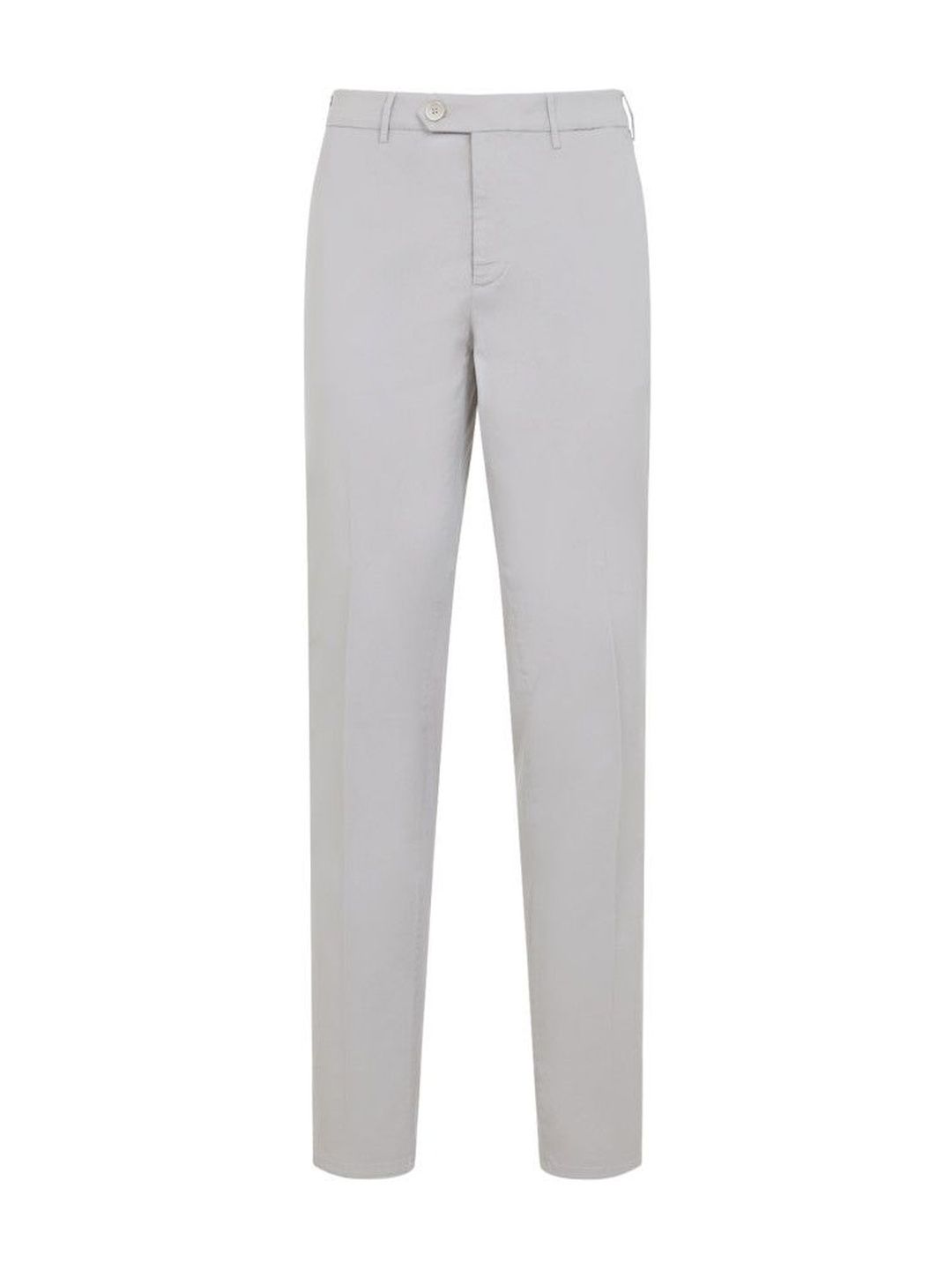 Brunello Cucinelli Men Light Grey Slim-fit Cotton Pant-picture-31