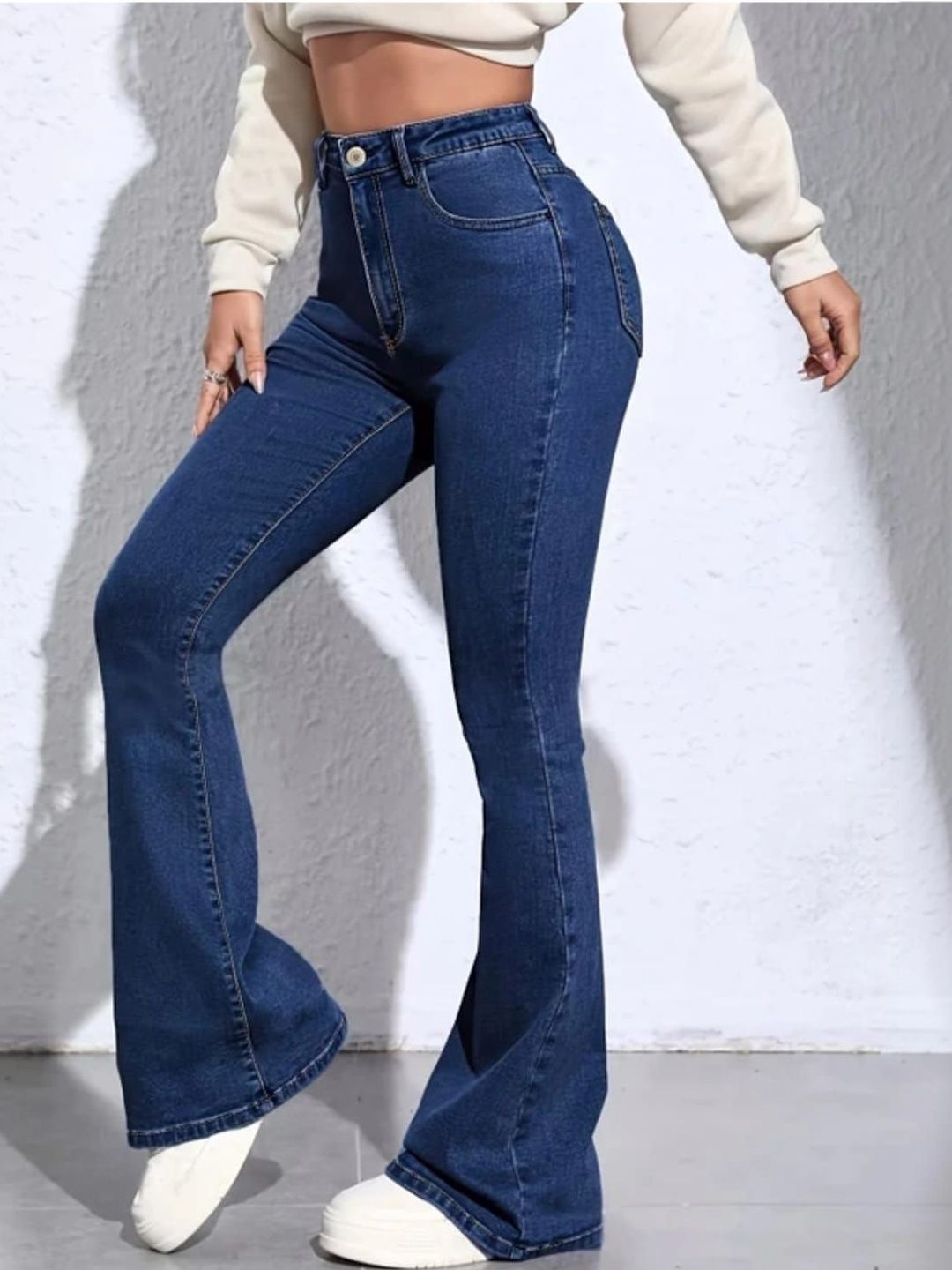 4WRD by Dressberry Women Bootcut High-Rise Stretchable Jeans-picture-16