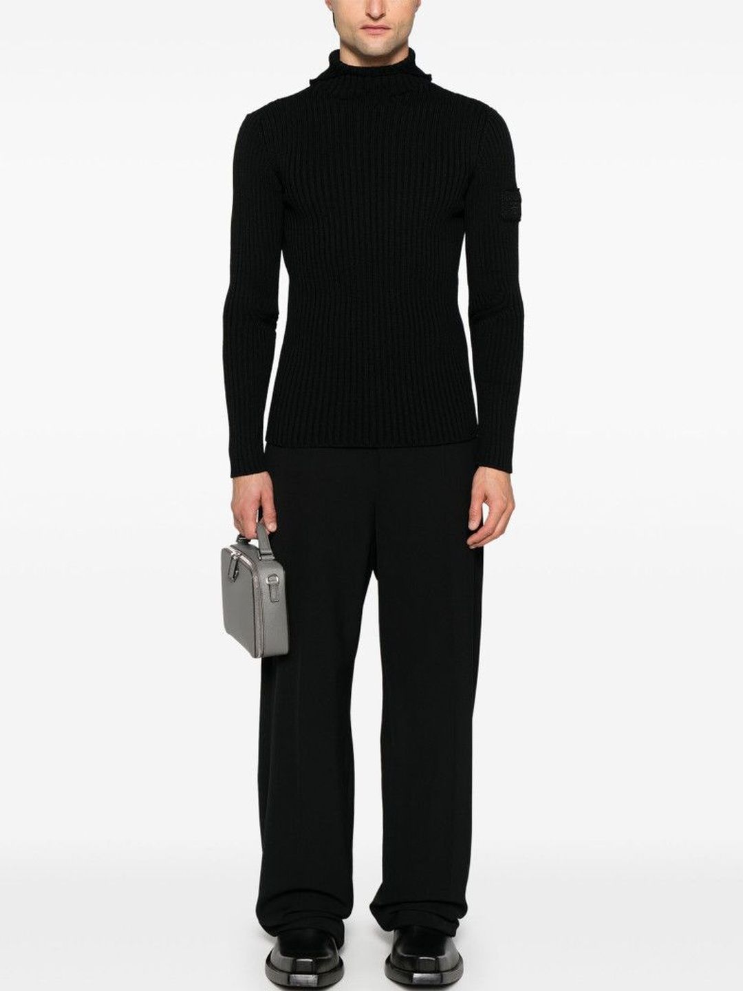 Prada Black ribbed-knit Sweater-picture-58