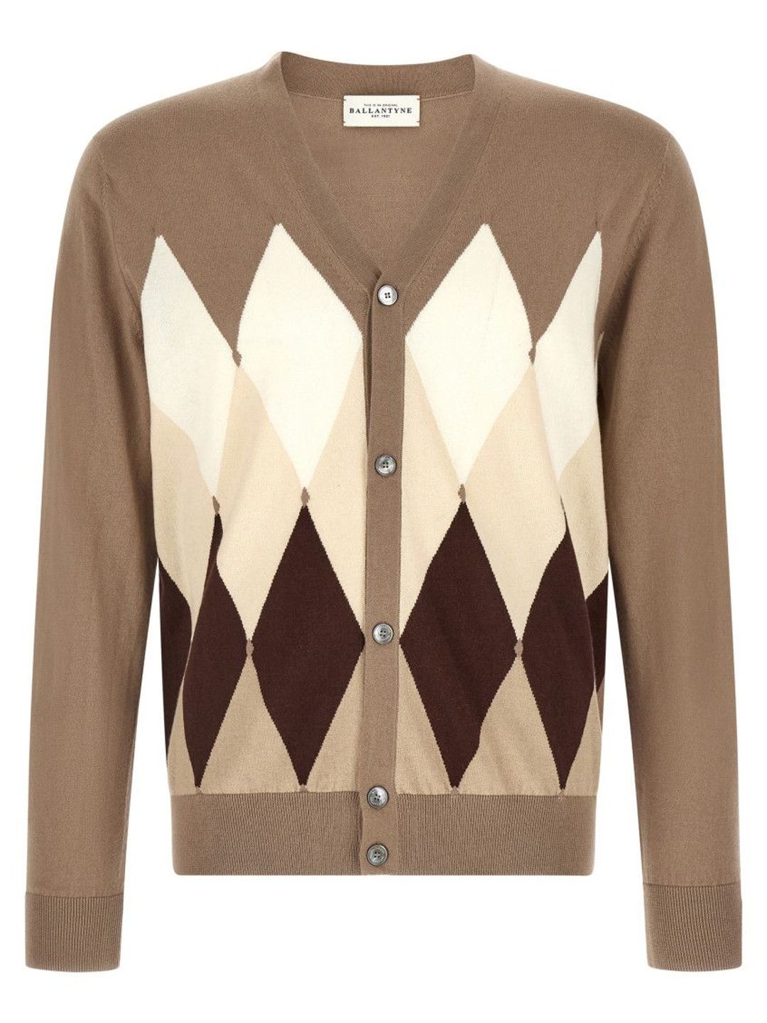 ballantyne Brown Argyle Cardigan-picture-28