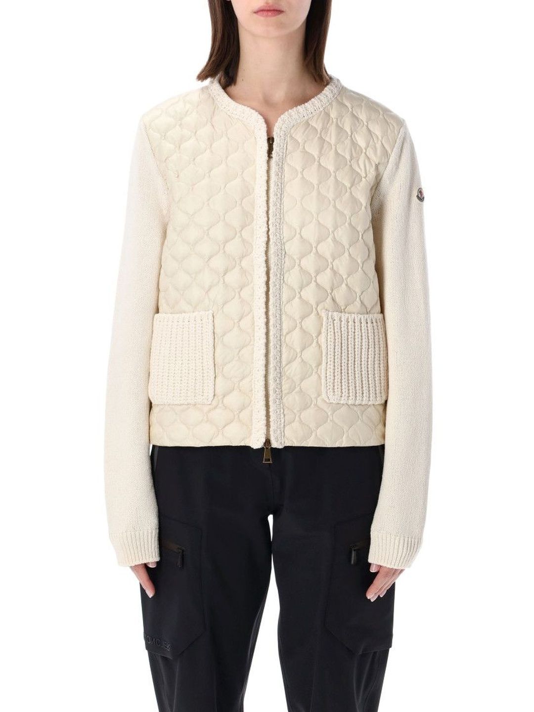 moncler White Logo Full Sleeves Cardigan-picture-44