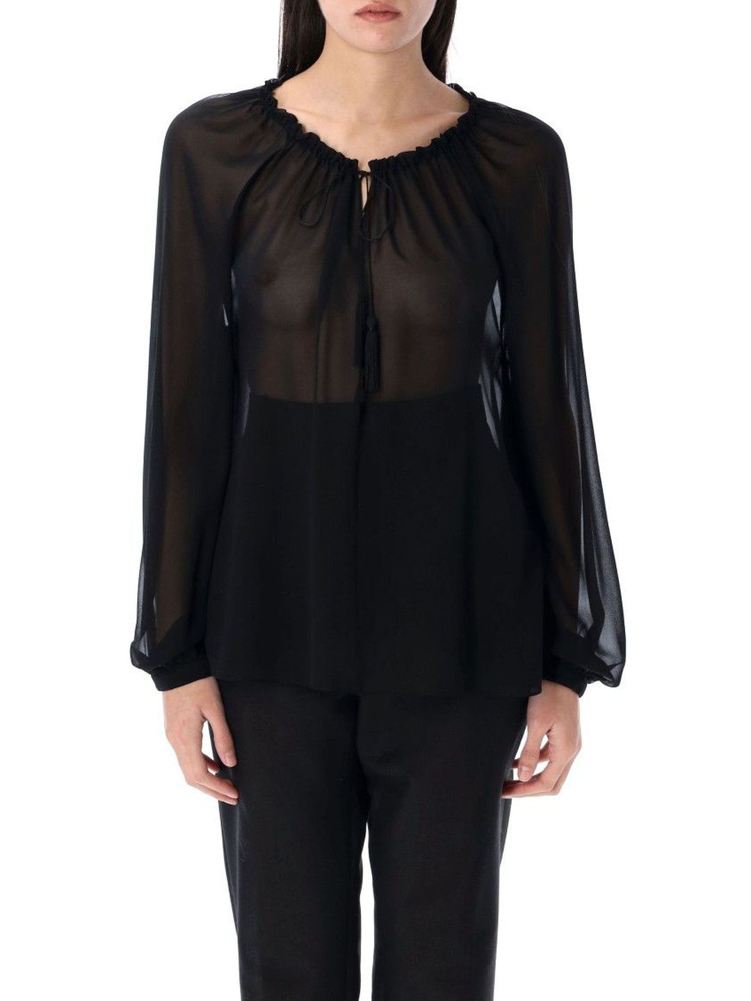 Tom Ford Silk Blend Round Neck Tops-picture-33