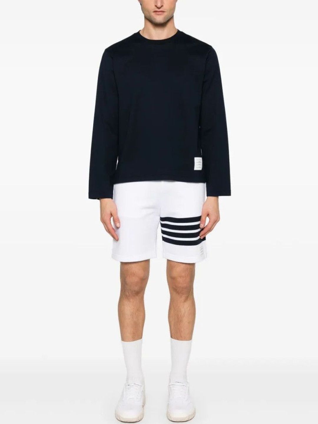 thom browne Navy Blue Long Sleeves Cotton T-Shirt-picture-33
