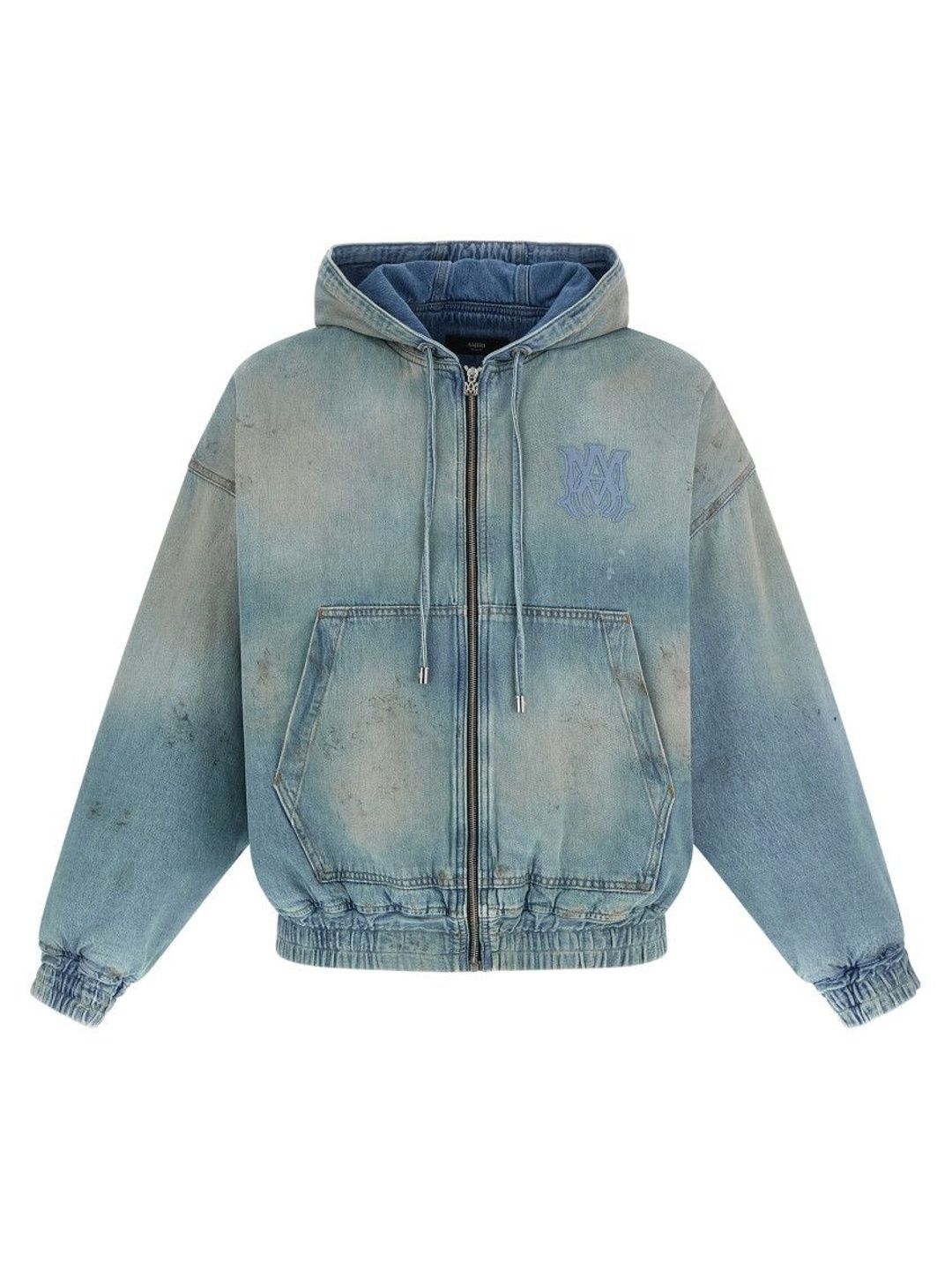 amiri Blue MA Denim Hoodie-picture-32