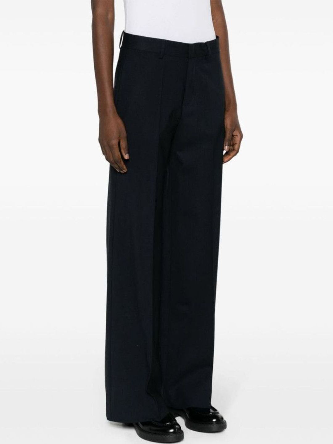 Parosh Navy Blue Straight Leg Pant-picture-13