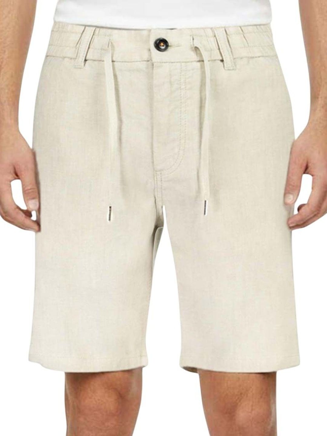 boss Beige Logo Bermuda Shorts-picture-15