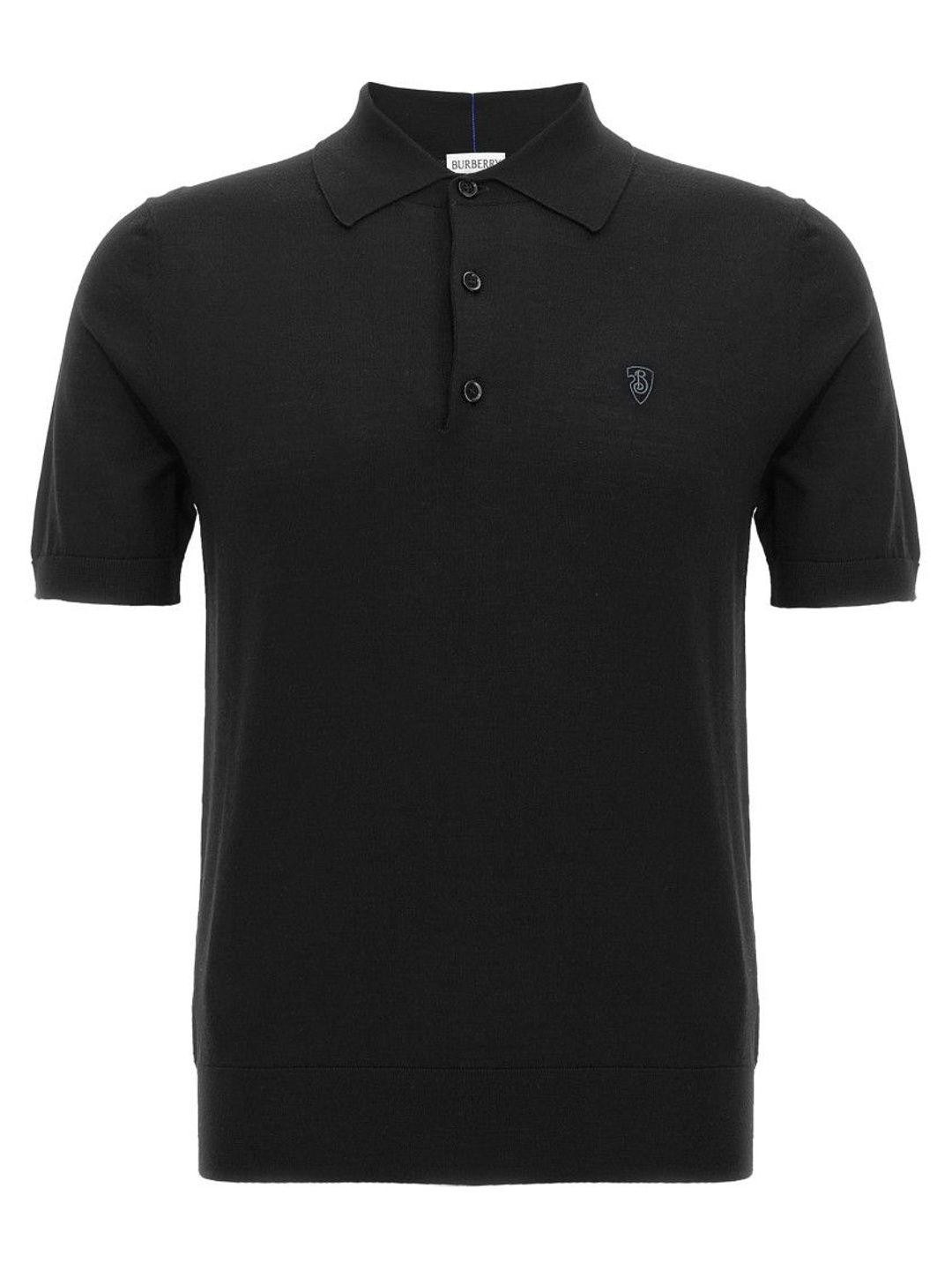 Burberry Brand Logo Embroidered Polo Collar Pure Wool Regular Fit T-Shirt-picture-21