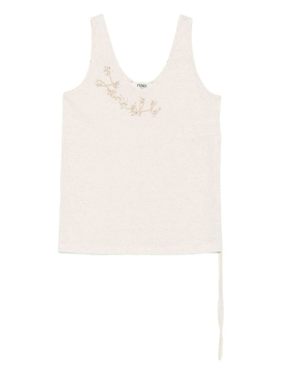 Fendi Beige Sleeveless Top-image-18