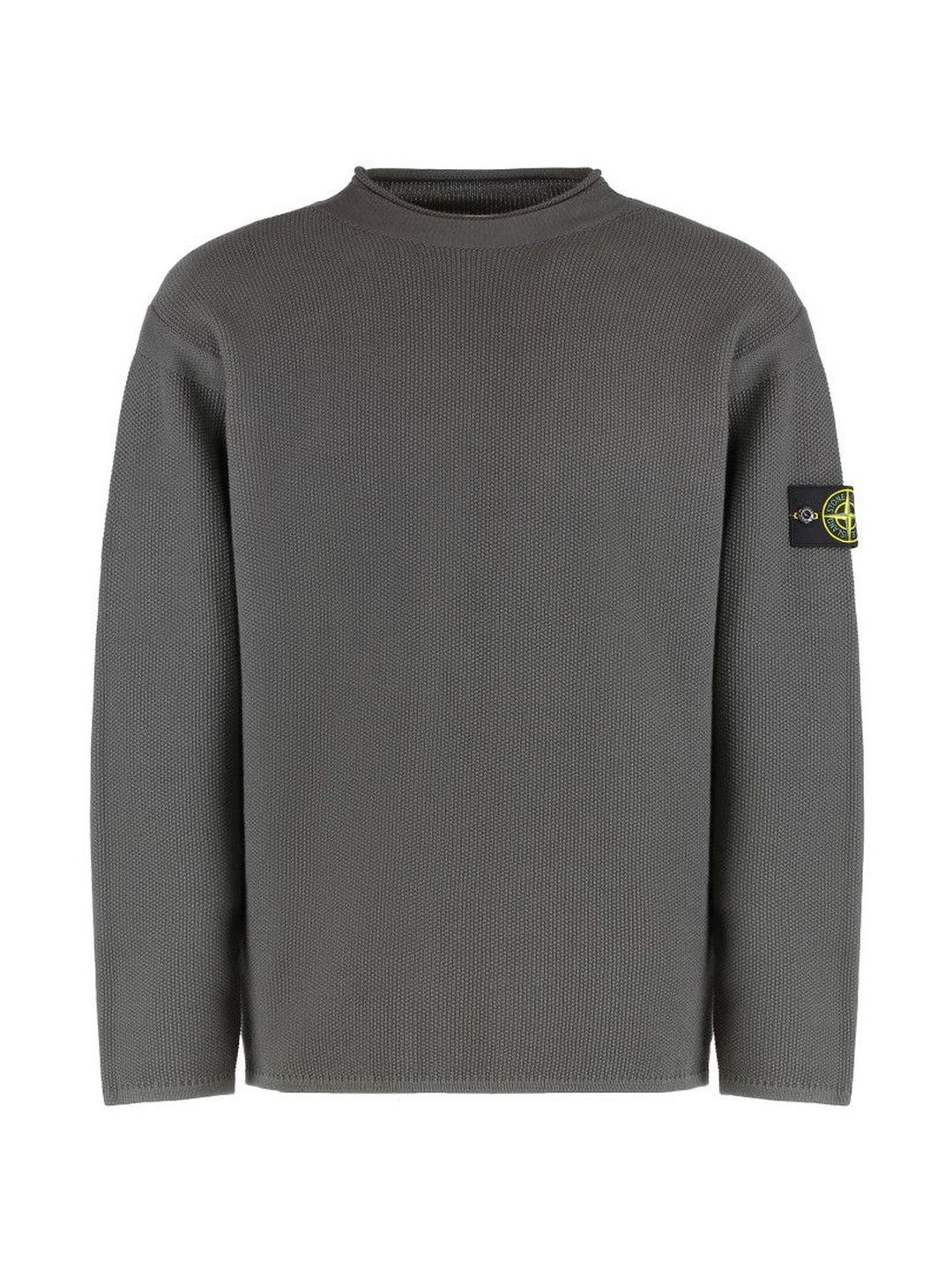 stone island Grey Logo Badge Knitted Sweater-picture-16