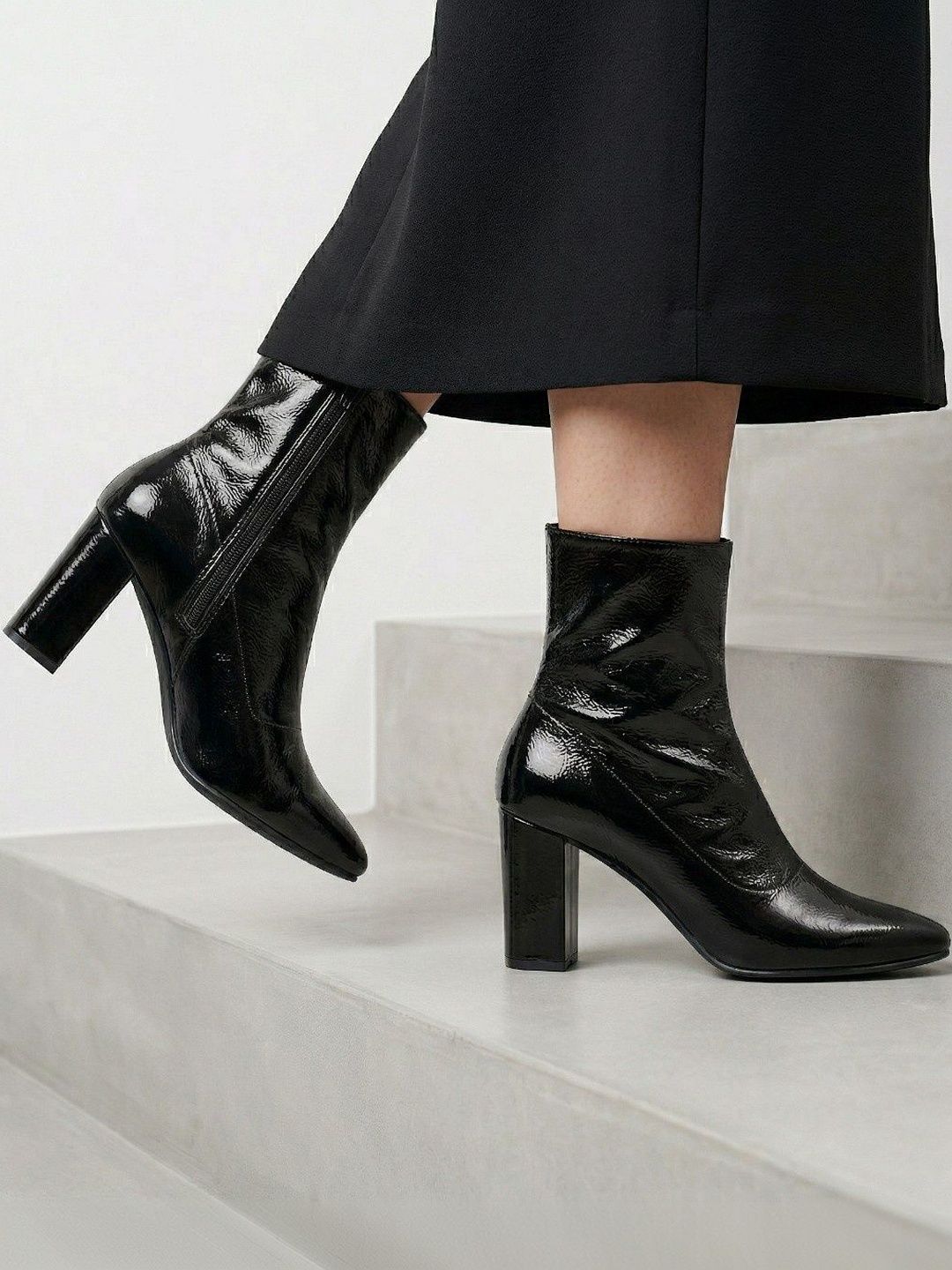 CORSICA Women Pointed Toe Zip Regular Boots-image-43