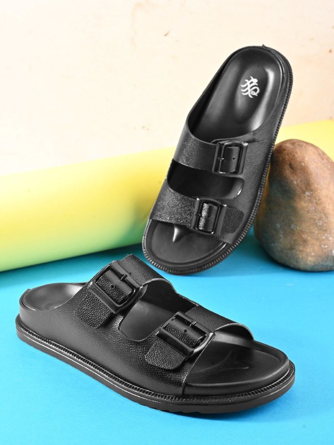 House of Pataudi Men Buckle Comfort Sandals-picture-16