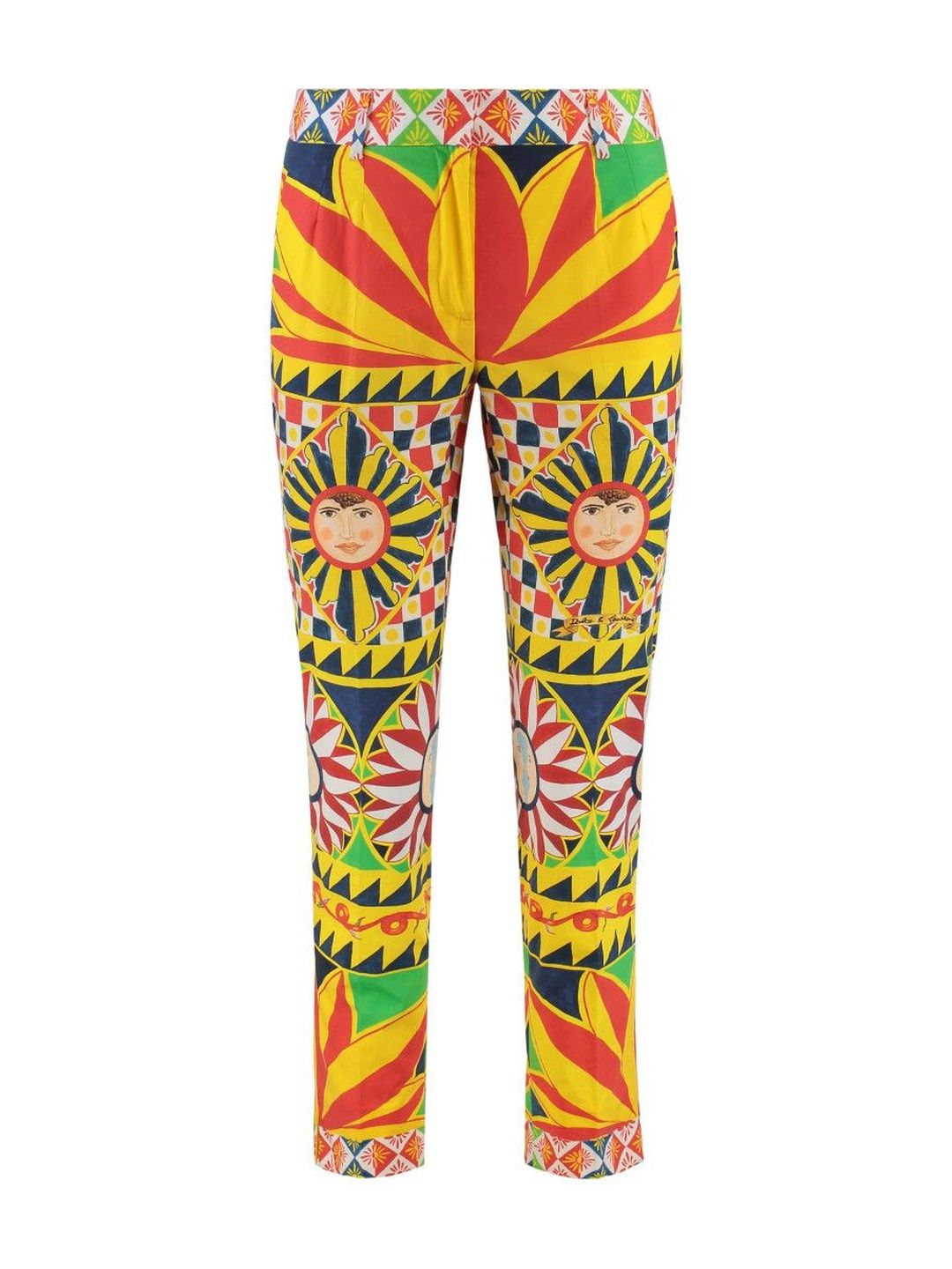 dolce & gabbana Multi Color Printed Cropped Pants-picture-16