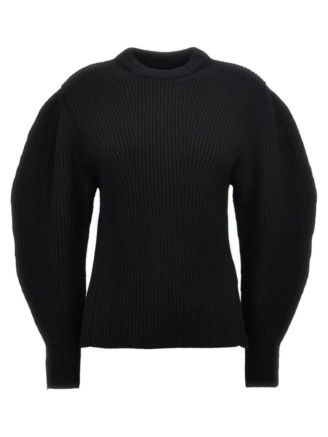 jil sander Black Ribbed Sweater-picture-17