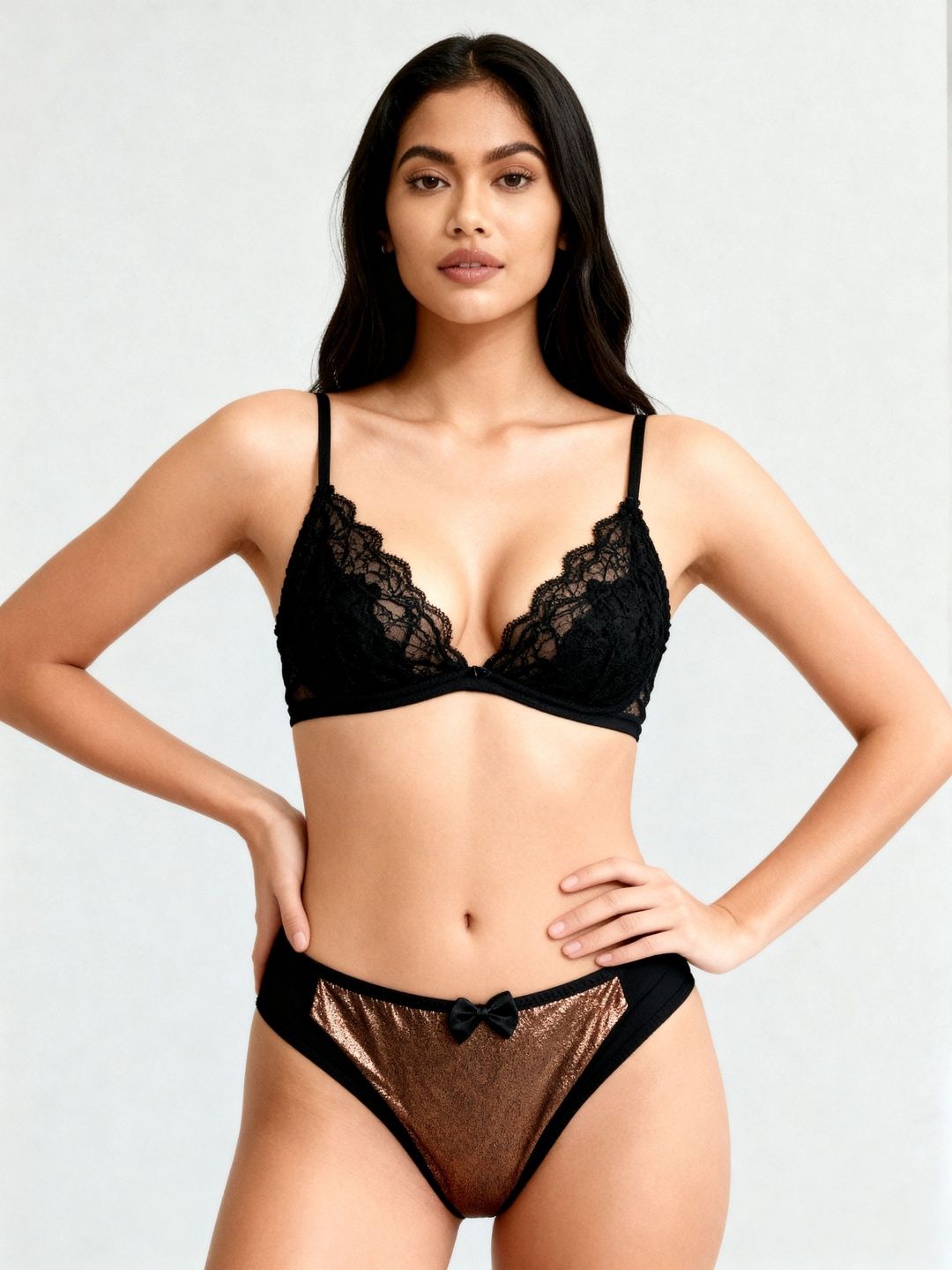 Laceandme Women Colourblocked Hipster Briefs-picture-30
