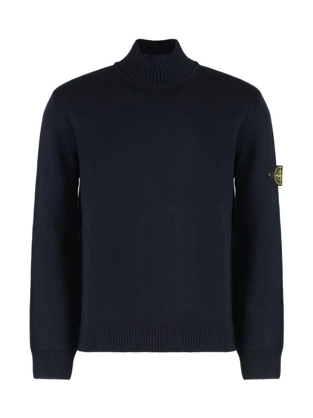 stone island Blue Logo Patch Turtleneck Sweater-picture-42