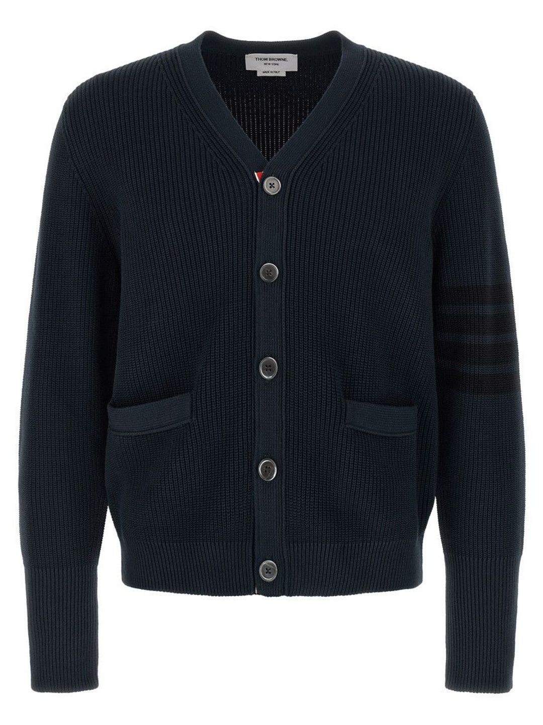 thom browne Blue Garment Dye Cardigan-picture-32