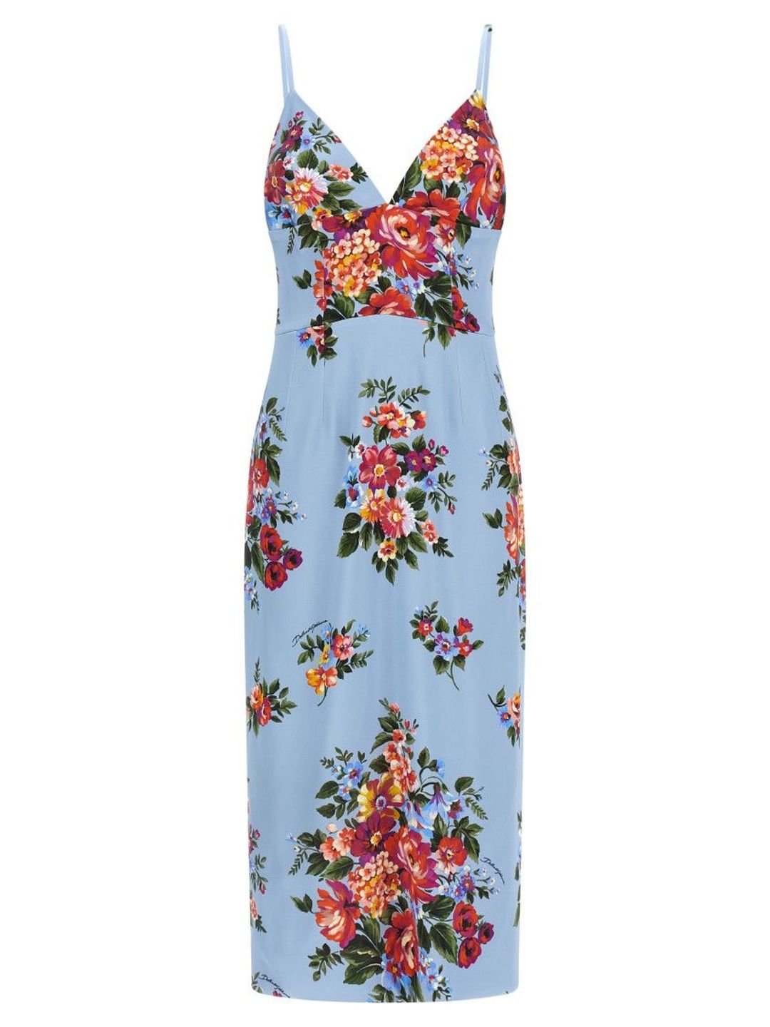 Dolce & Gabbana Multicolor Mazzo Di Fiori Print Dress-picture-33