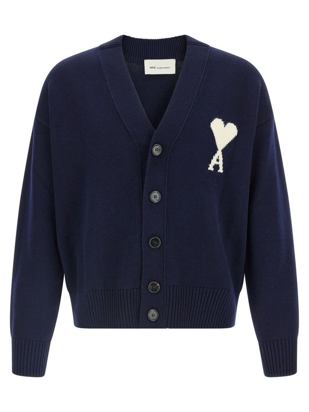 ami paris Blue Ami De Coeur Cardigan-picture-37