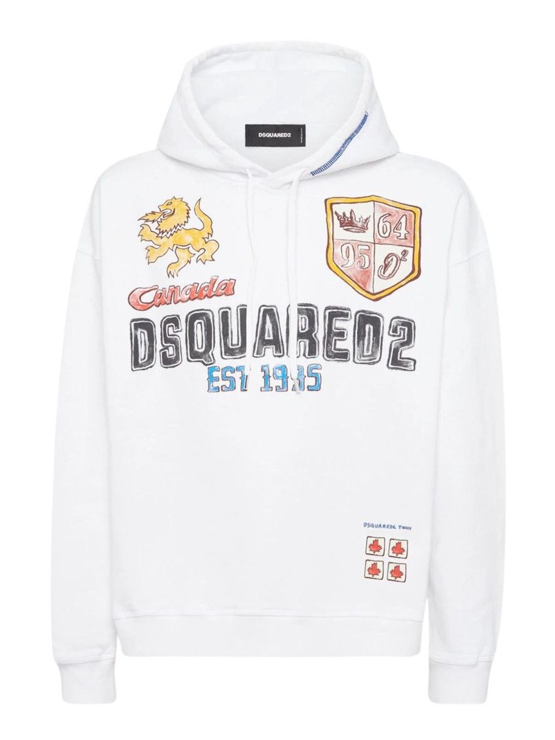 dsquared2 White Logo Hoodie-picture-11