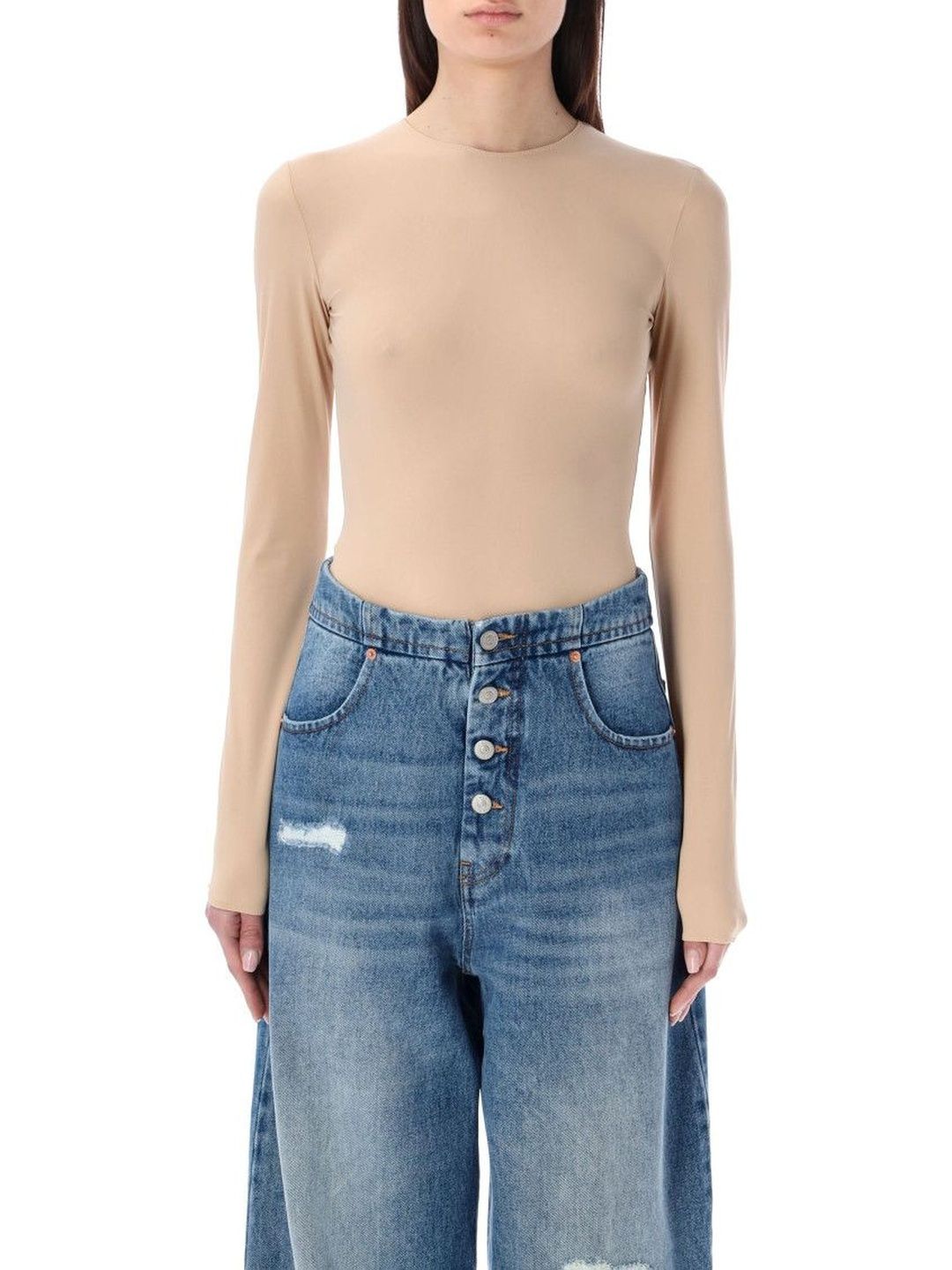 Natural Crewneck Bodysuit-image-49