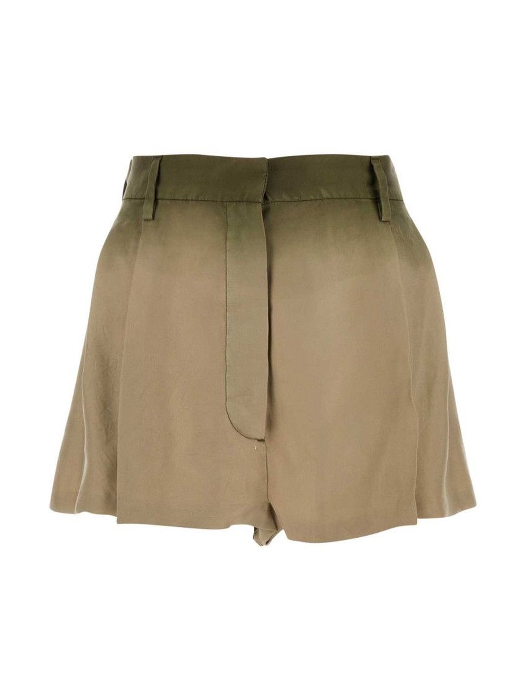 Prada Women Sage Green Silk Shorts-picture-20
