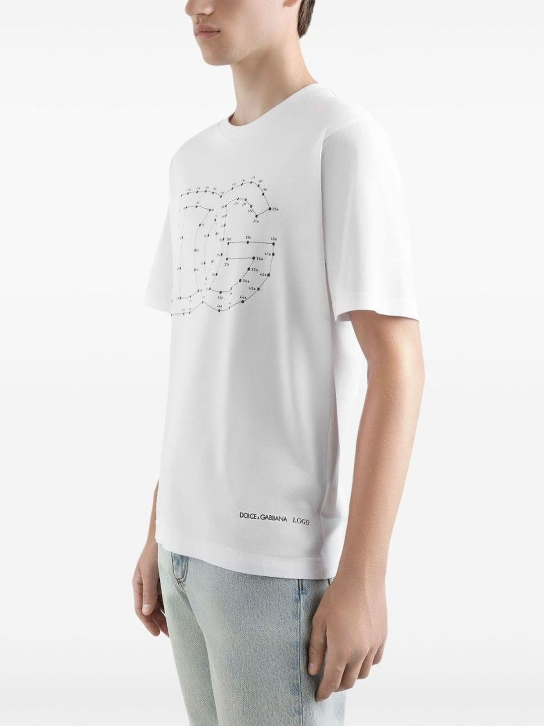 Dolce & Gabbana Typography Printed Round Neck Cotton T-Shirt-picture-56