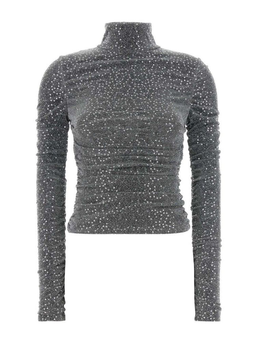 Dolce & Gabbana Draped Sequined Turtle Neck Top-picture-40