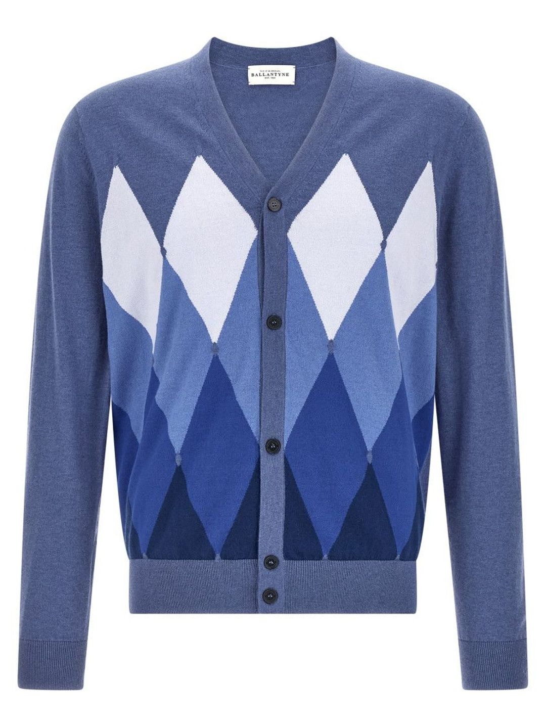 ballantyne Blue Argyle Cardigan-picture-19