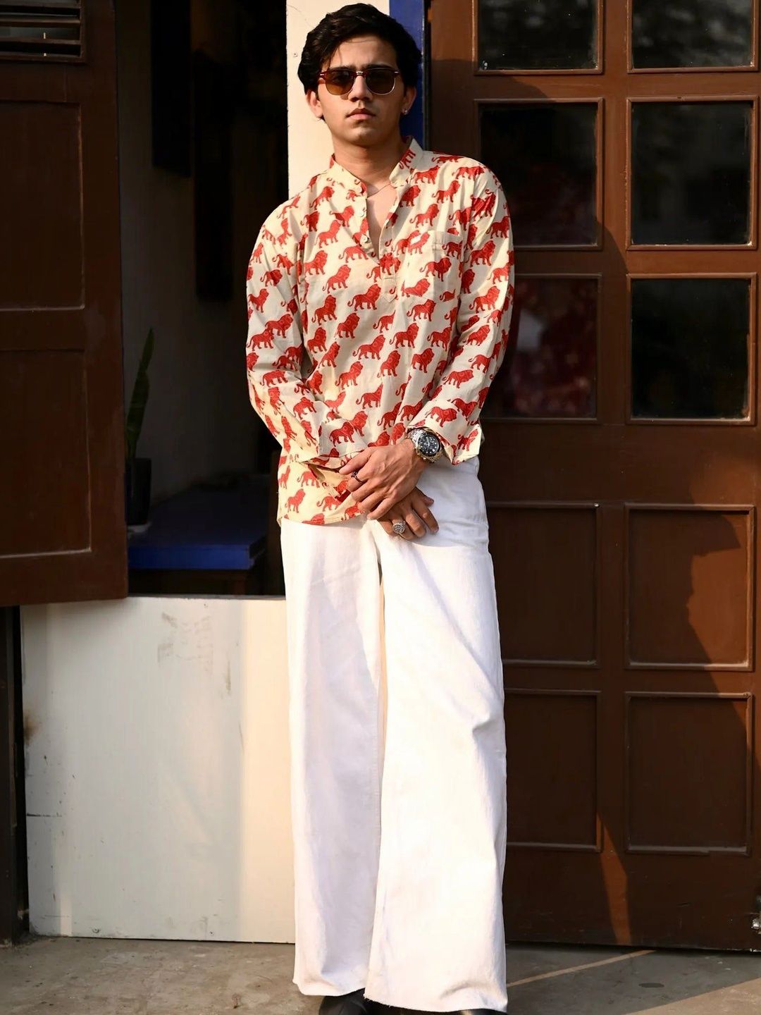 Hues Fab Men Ethnic Motifs Printed Kurta-picture-25