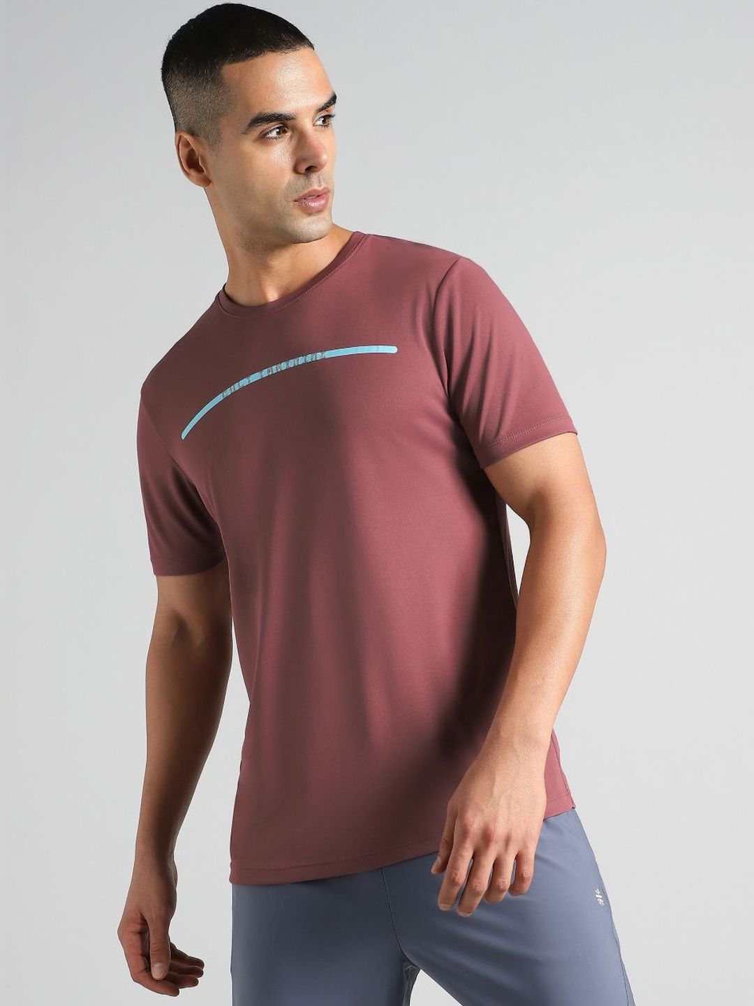 CULT Men's Red Sculpted Print Training T-shirt-image-40