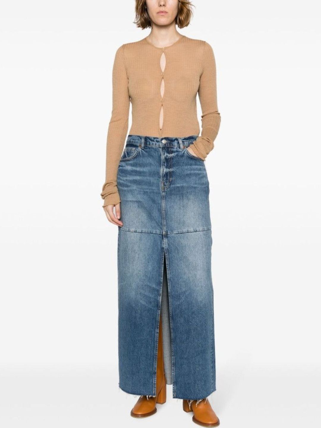 Sportmax Beige Wool Blend Bodysuit-image-32