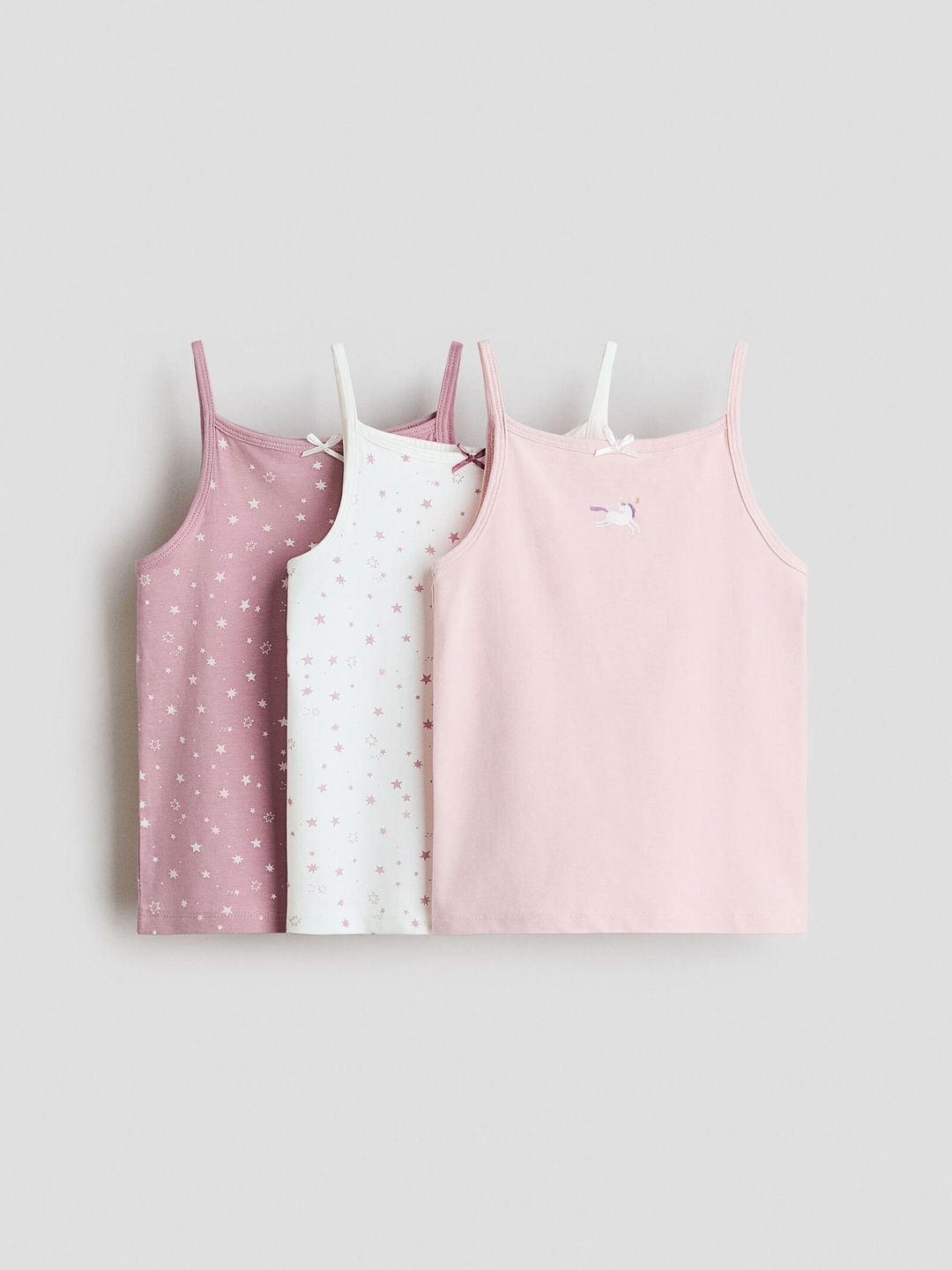 H&M 3-pack Cotton Strappy Tops-picture-30