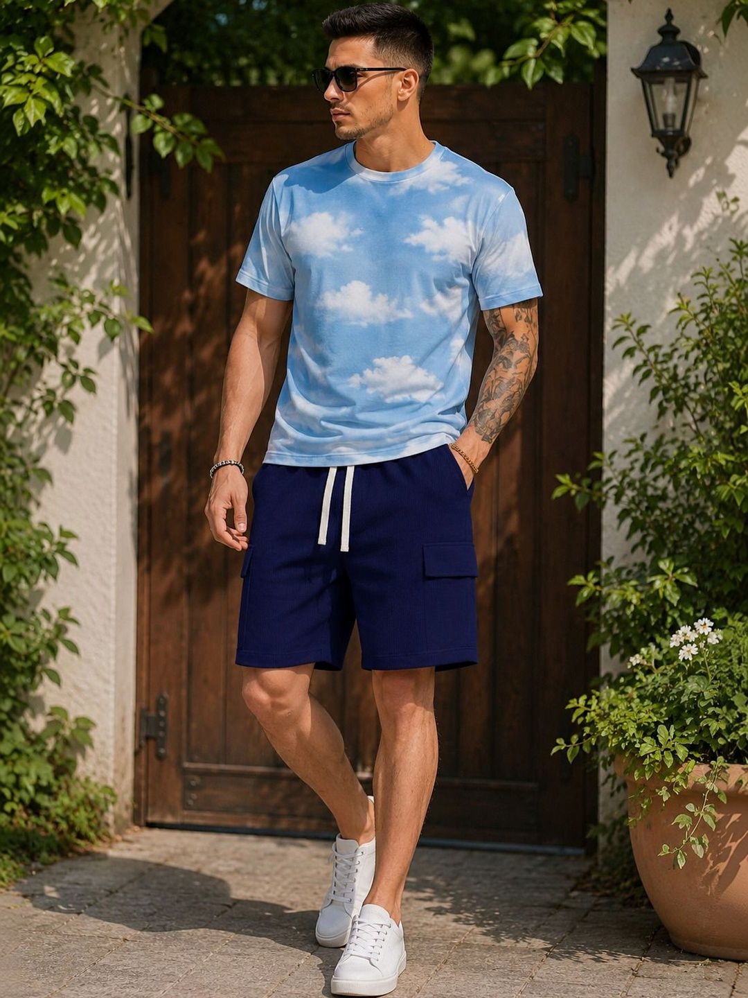 R.Code by The Roadster Life Co. Men Running Cargo Shorts-picture-30