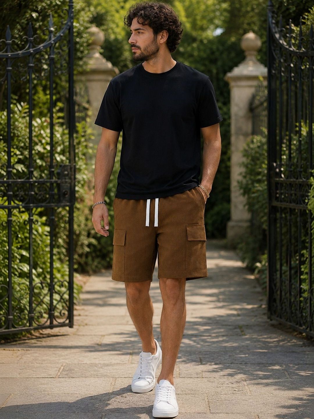 R.Code by The Roadster Life Co. Men Running Cargo Shorts-picture-25
