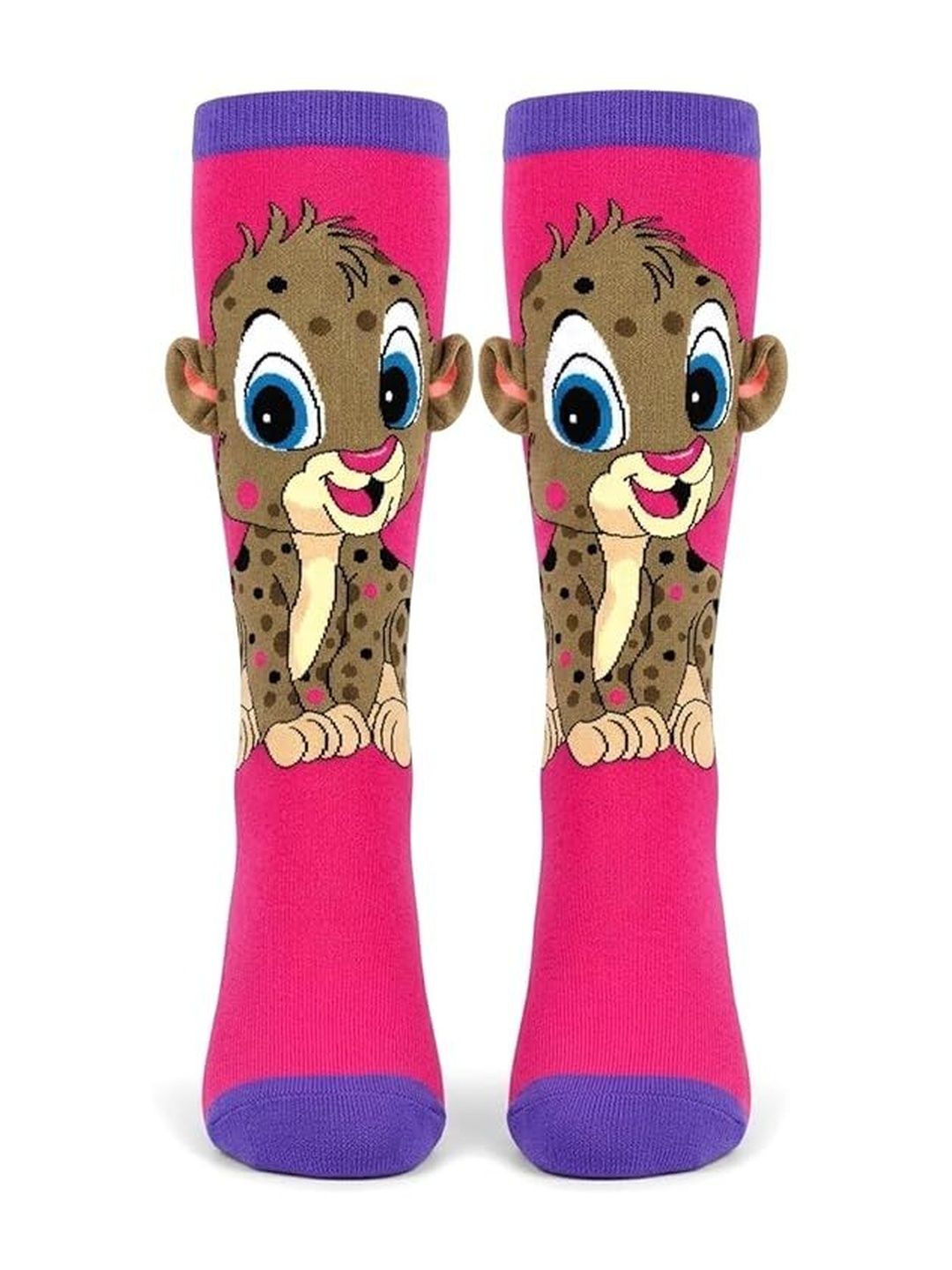 Eleg & Stilance Unisex Kids Cotton Assorted Patterned Knee Length Socks-picture-45