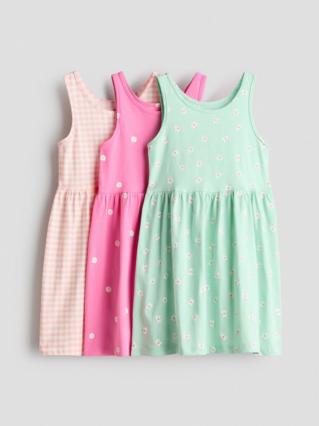 H&M 3-pack Printed Cotton Dresses-picture-38